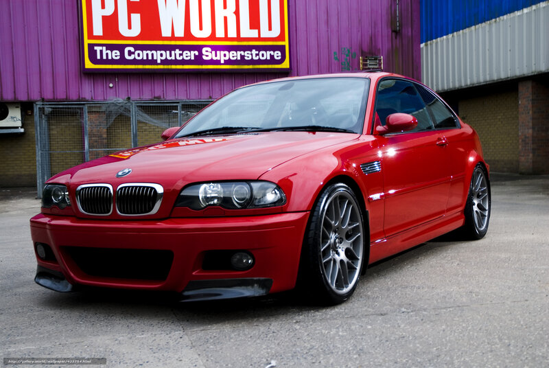 Red Bmw M3 Coupe — Dramatic, Afternoon, Photograph, Building