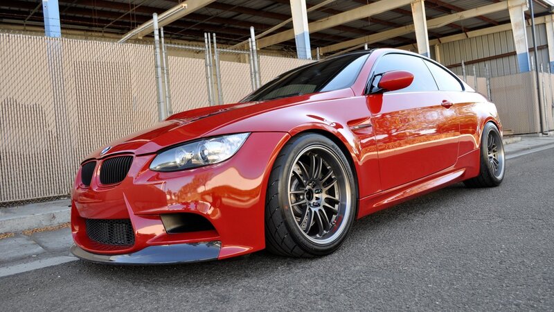 Red BMW M3 Coupe — Dramatic, Afternoon, Photograph, Car
