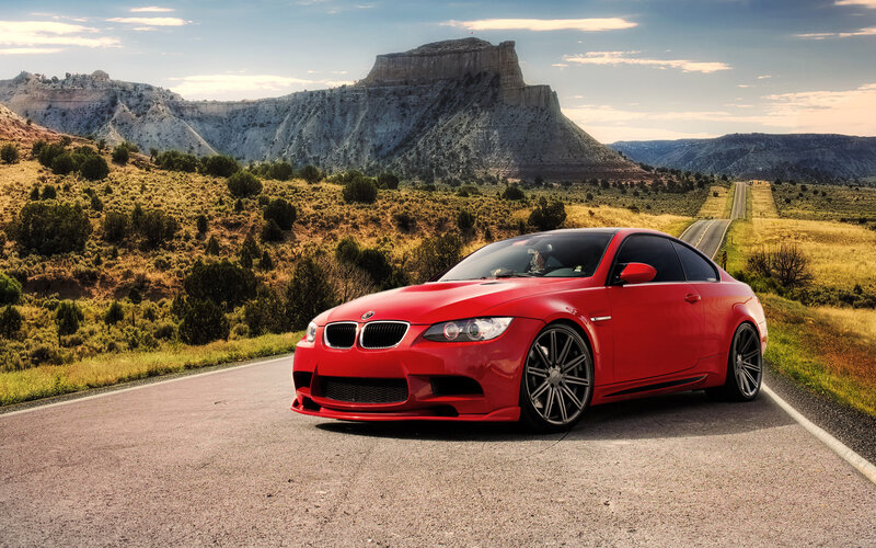 Red Bmw M3 Coupe — Dramatic, Afternoon, Photograph