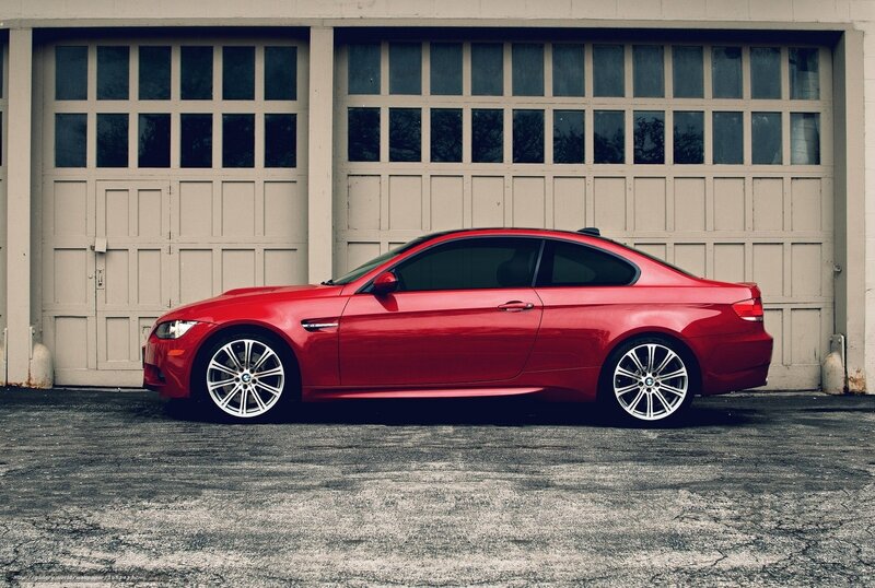 Red Bmw M3 Coupe — Dramatic, Photograph, Car