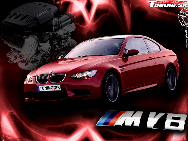 Red Bmw M3 Coupe — Dramatic