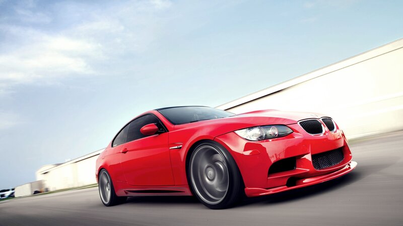 Red BMW M3 Coupe — Dynamic, Afternoon, Photograph