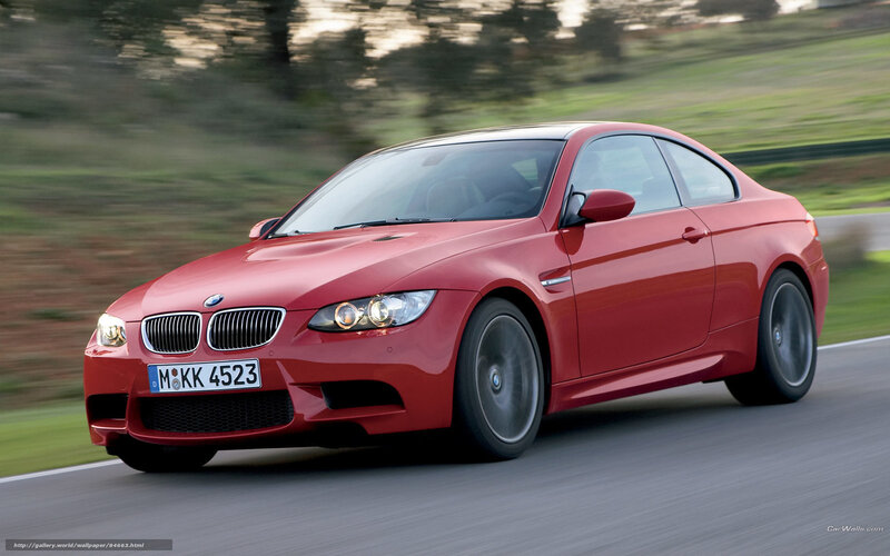 Red BMW M3 Coupe — Dynamic, Sunset