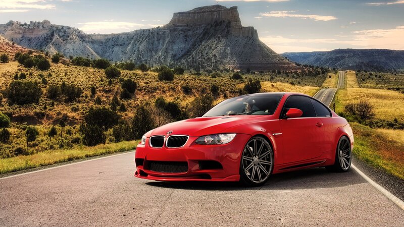 Red BMW M3 Coupe — Serene, Afternoon