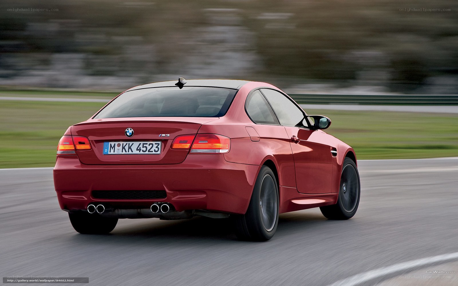 red bmw m3 on racetrack