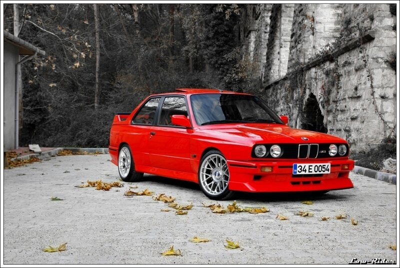 Red BMW M3 parked outdoors