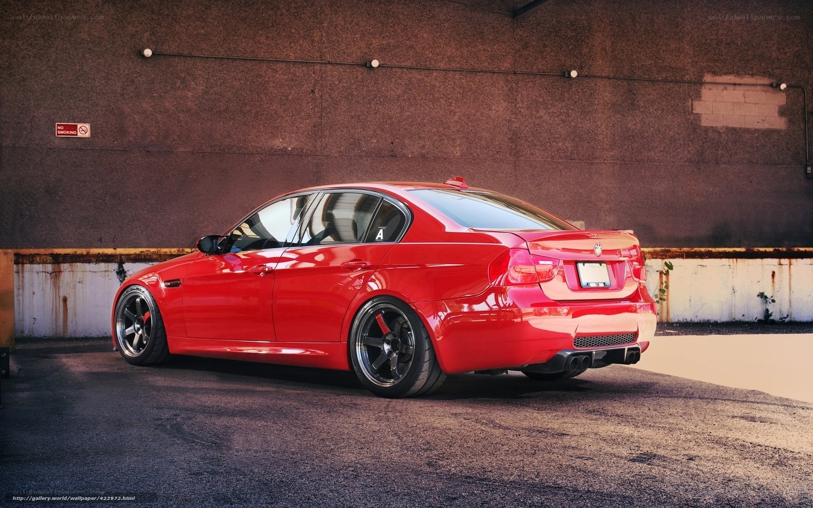 red bmw m3 sedan