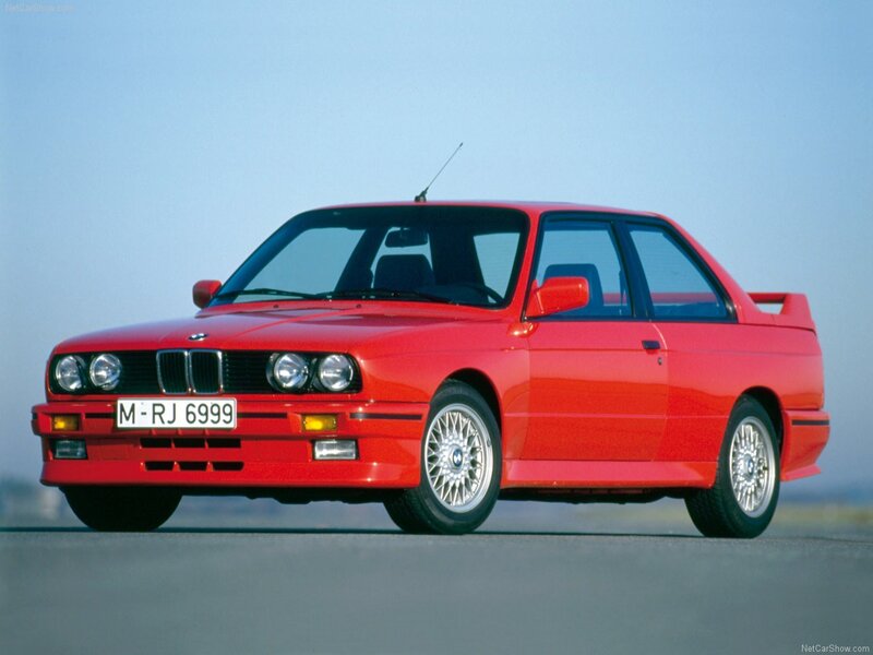 Red BMW M3 sports car