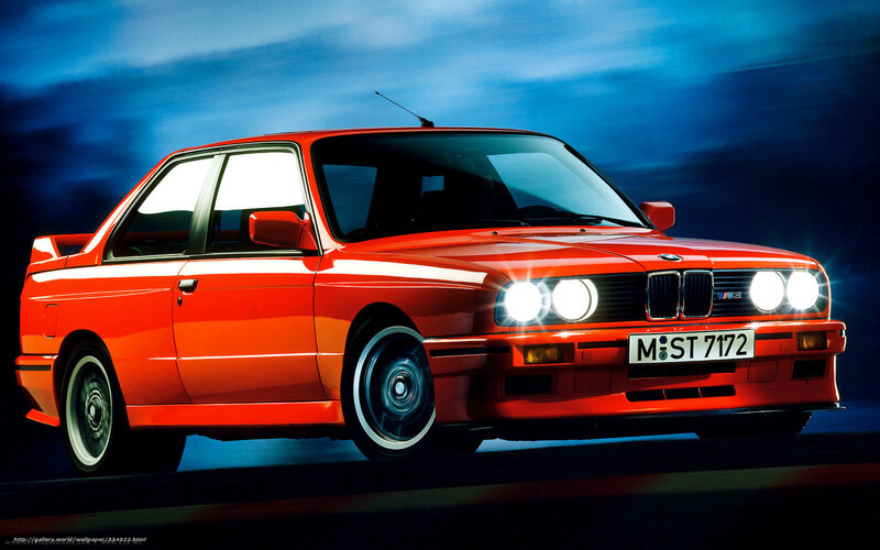 Red BMW M3 sports car