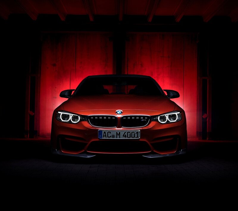 Red BMW M4 Car