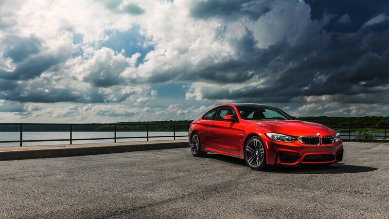Red Bmw M4 Coupe — Dramatic