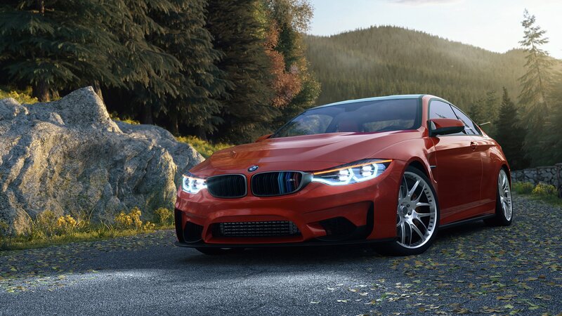 Red Bmw M4 Coupe — Serene