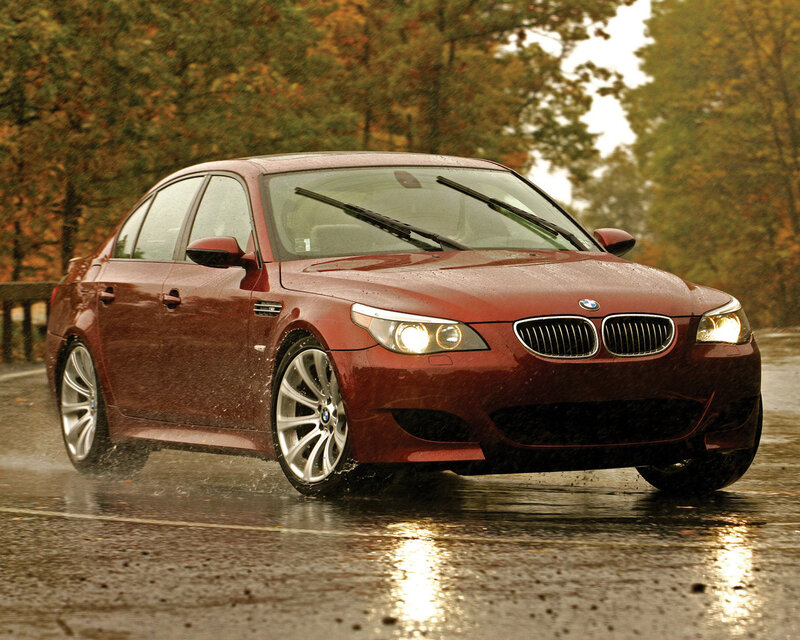 Red Bmw M5 Sedan — Dynamic