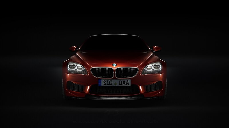 Red Bmw M6 Car — Dramatic, Photograph, Headlights