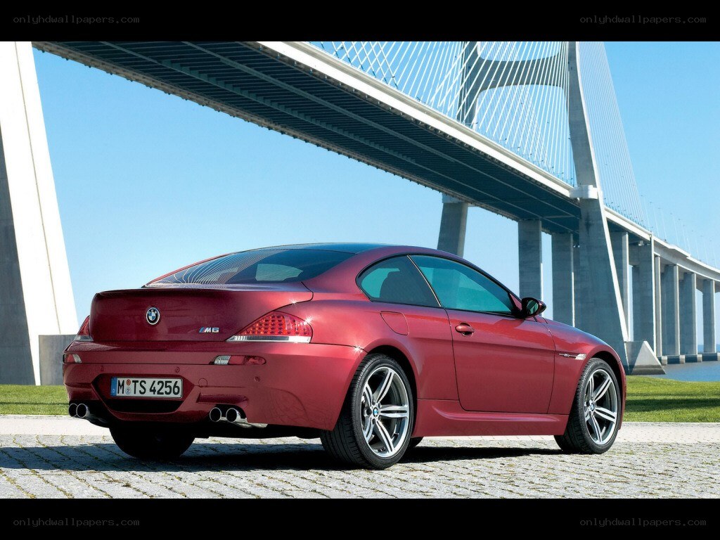 Red BMW M6 coupe