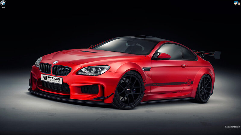 Red BMW M6 Coupe — Dramatic, Digital Art