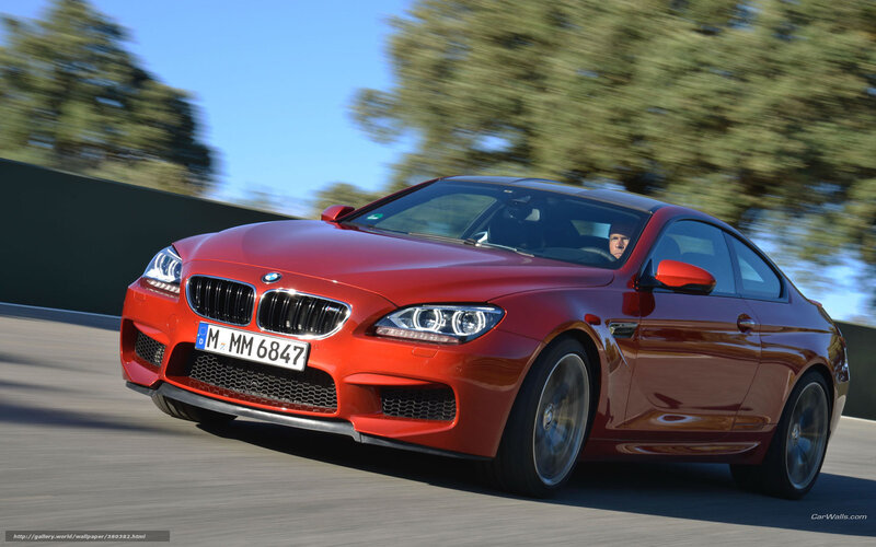 Red BMW M6 Coupe — Dynamic, Afternoon, Photograph, Car, Driver, Trees
