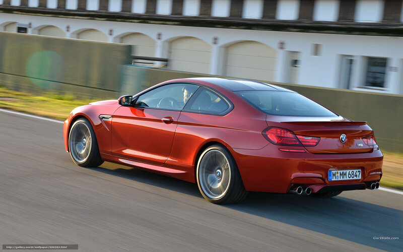 Red BMW M6 Coupe — Dynamic, Afternoon, Photograph, Car, Road, Building