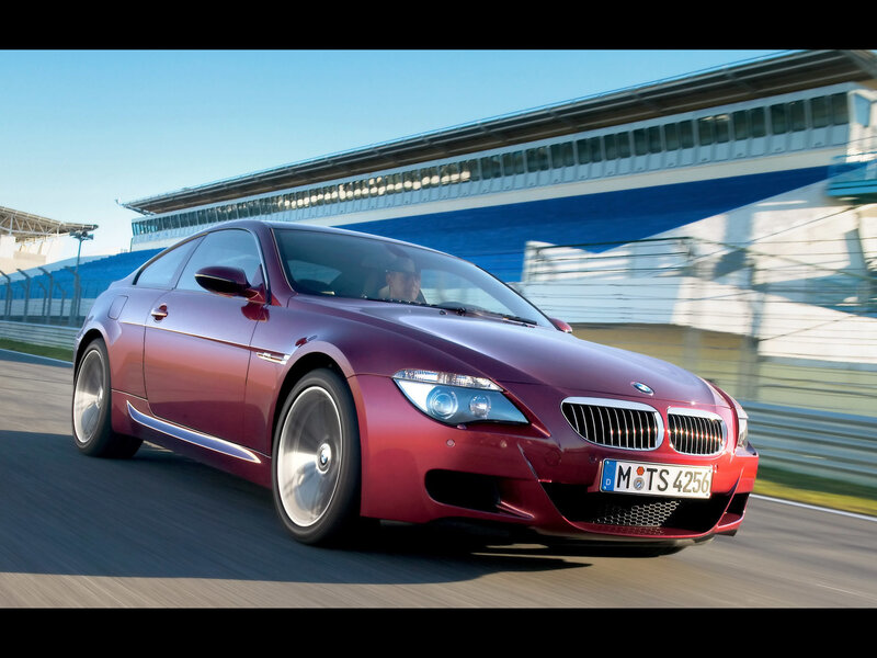 Red BMW M6 Coupe — Maroon, Dynamic
