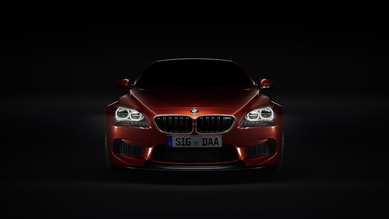 red bmw m6 front view