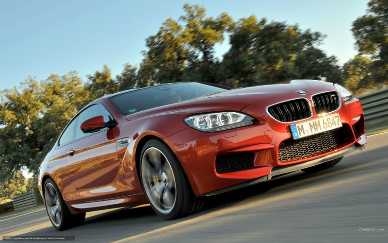 red bmw m6 in motion