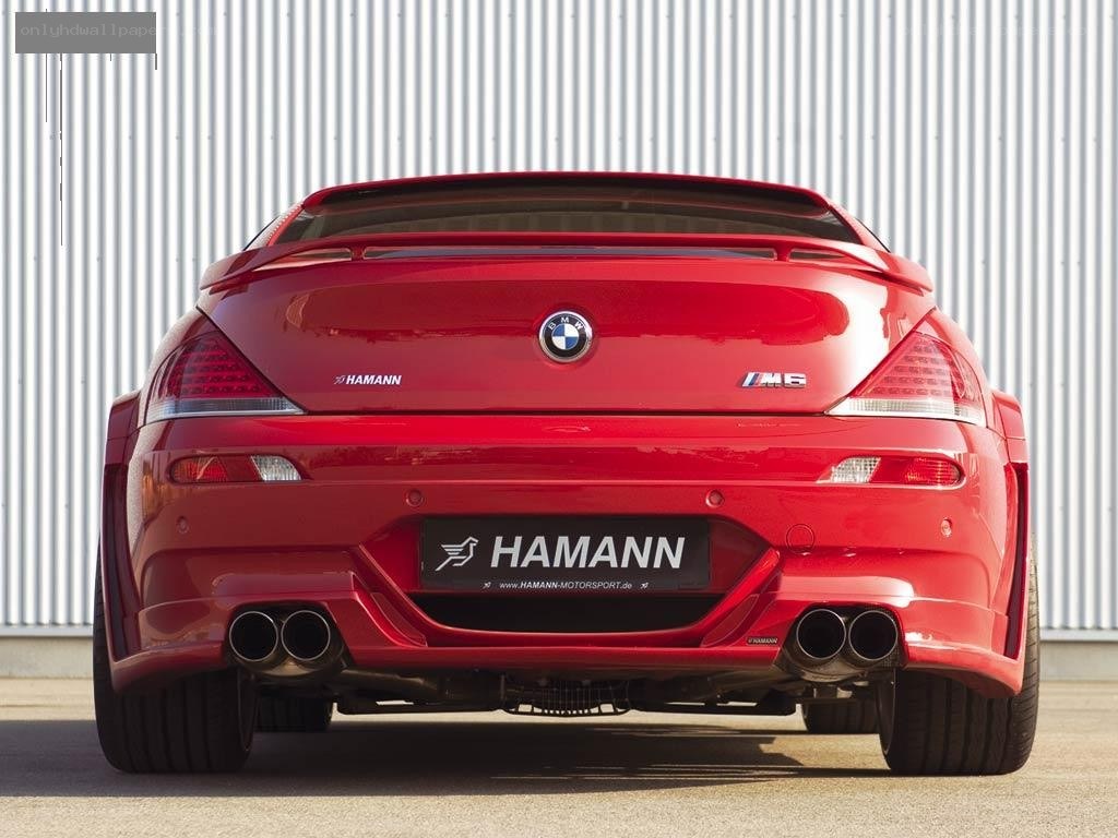 red bmw m6 rear view