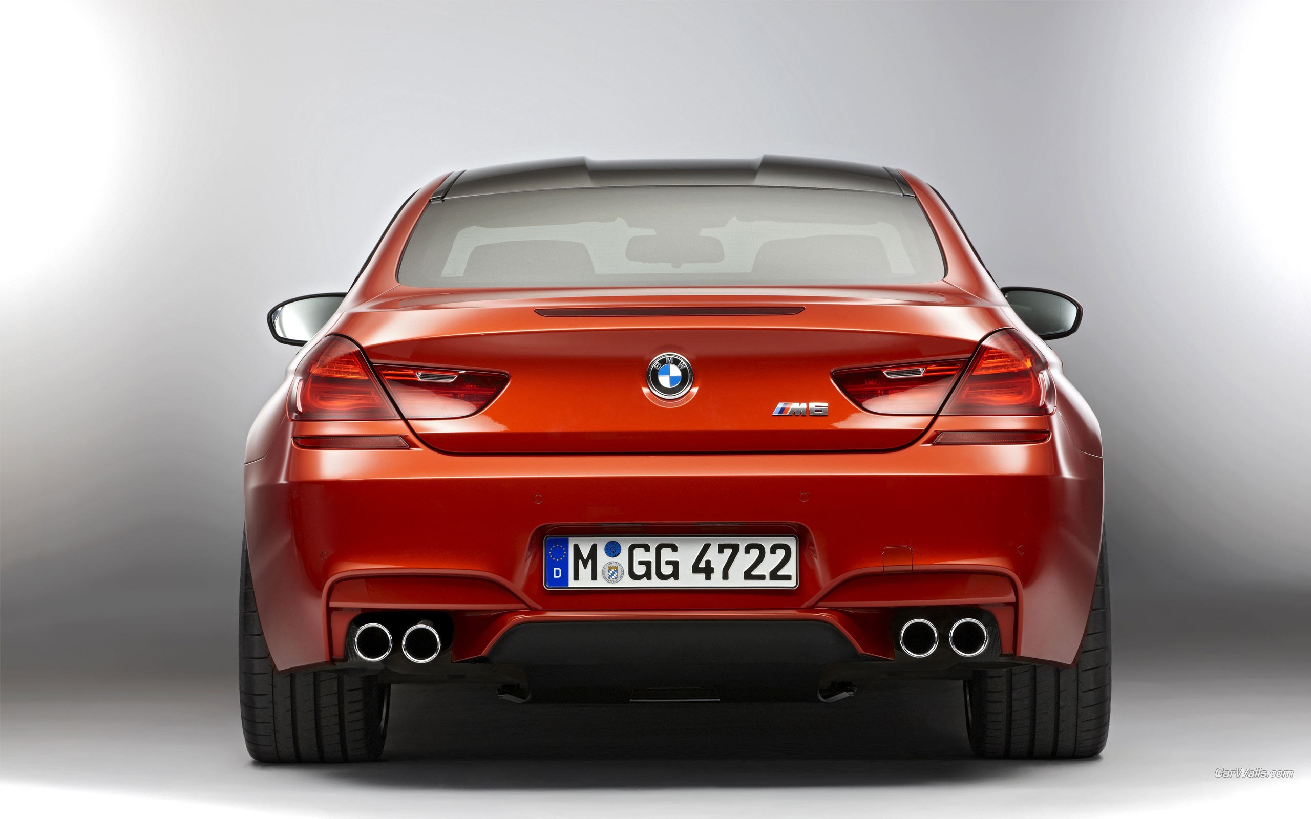 red bmw m6 rear view