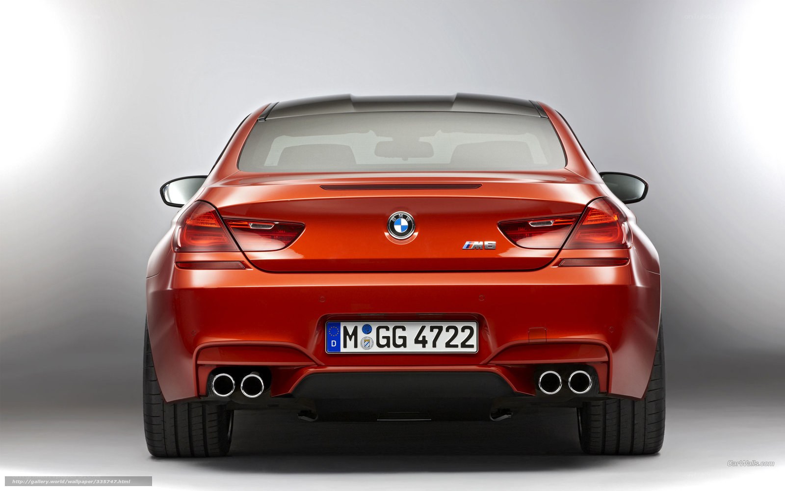 red bmw m6 rear view