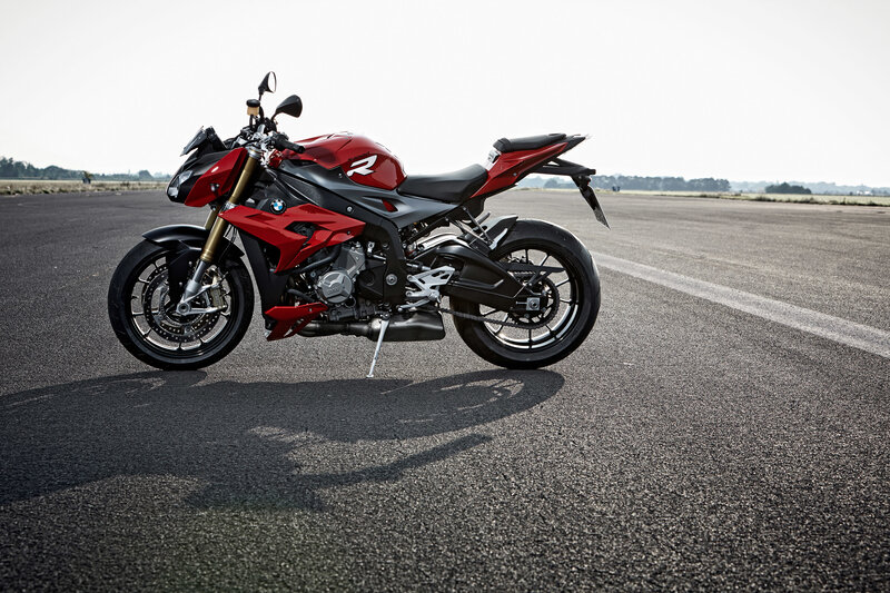 Red BMW Motorcycle — Calm, Afternoon