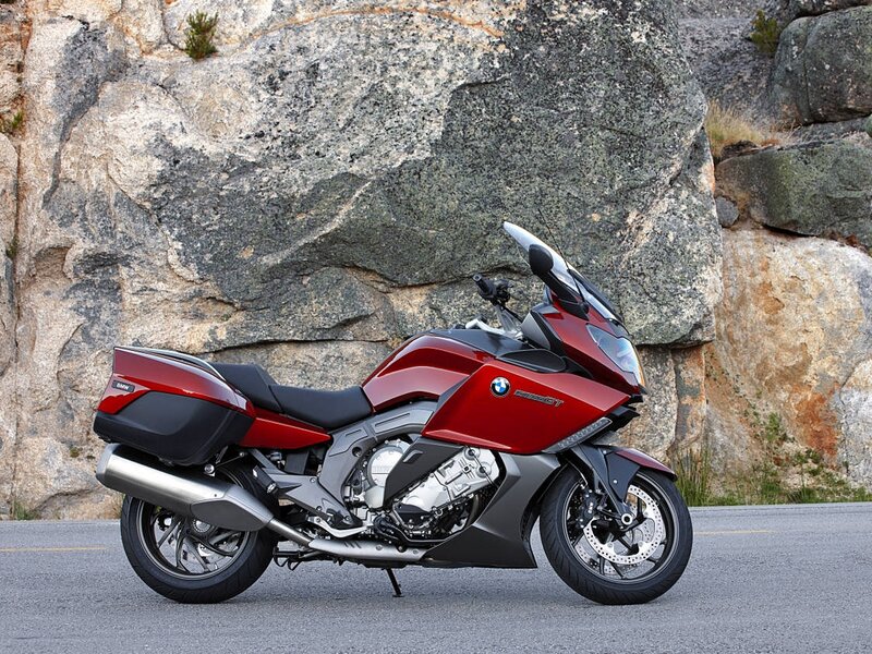 Red BMW Motorcycle — Calm, Daytime