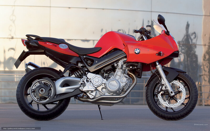 Red BMW Motorcycle — Neutral, Afternoon