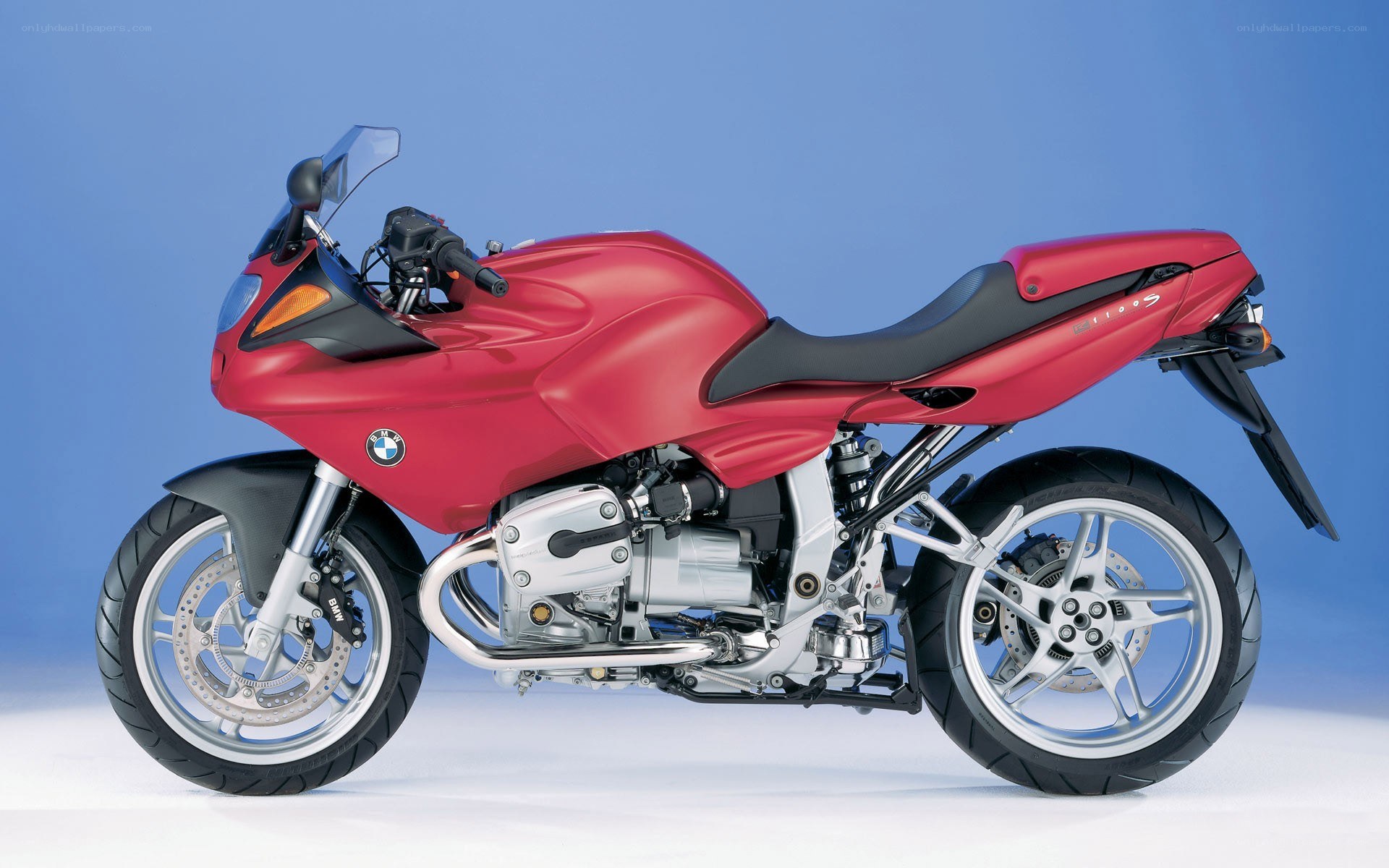 Red BMW motorcycle