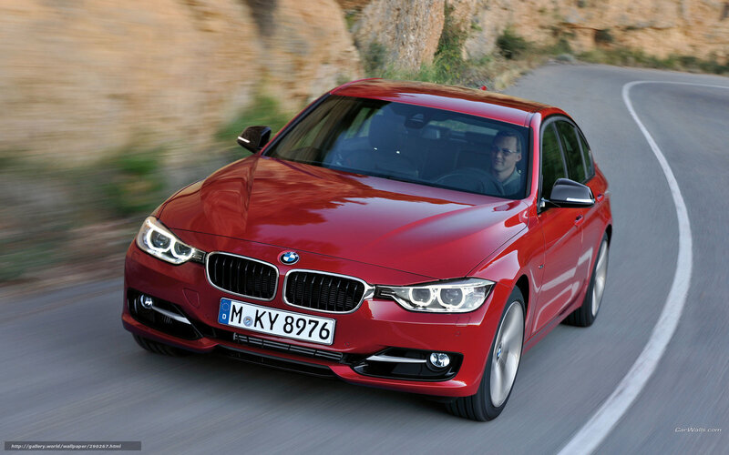 Red Bmw Sedan — Dynamic, Afternoon