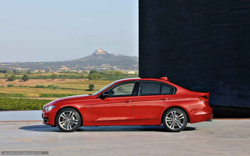 Red Bmw Sedan — Serene, Afternoon