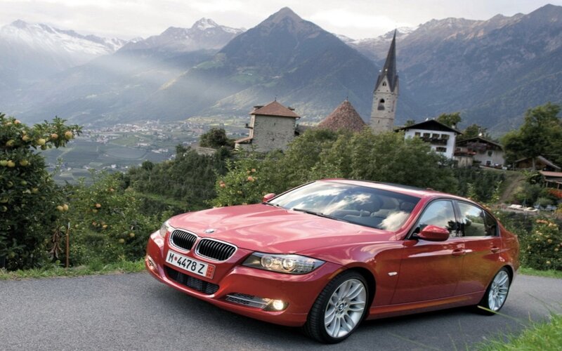 Red BMW Sedan — Serene