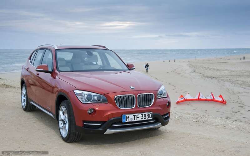 Red Bmw Suv — Serene, Afternoon, Photograph