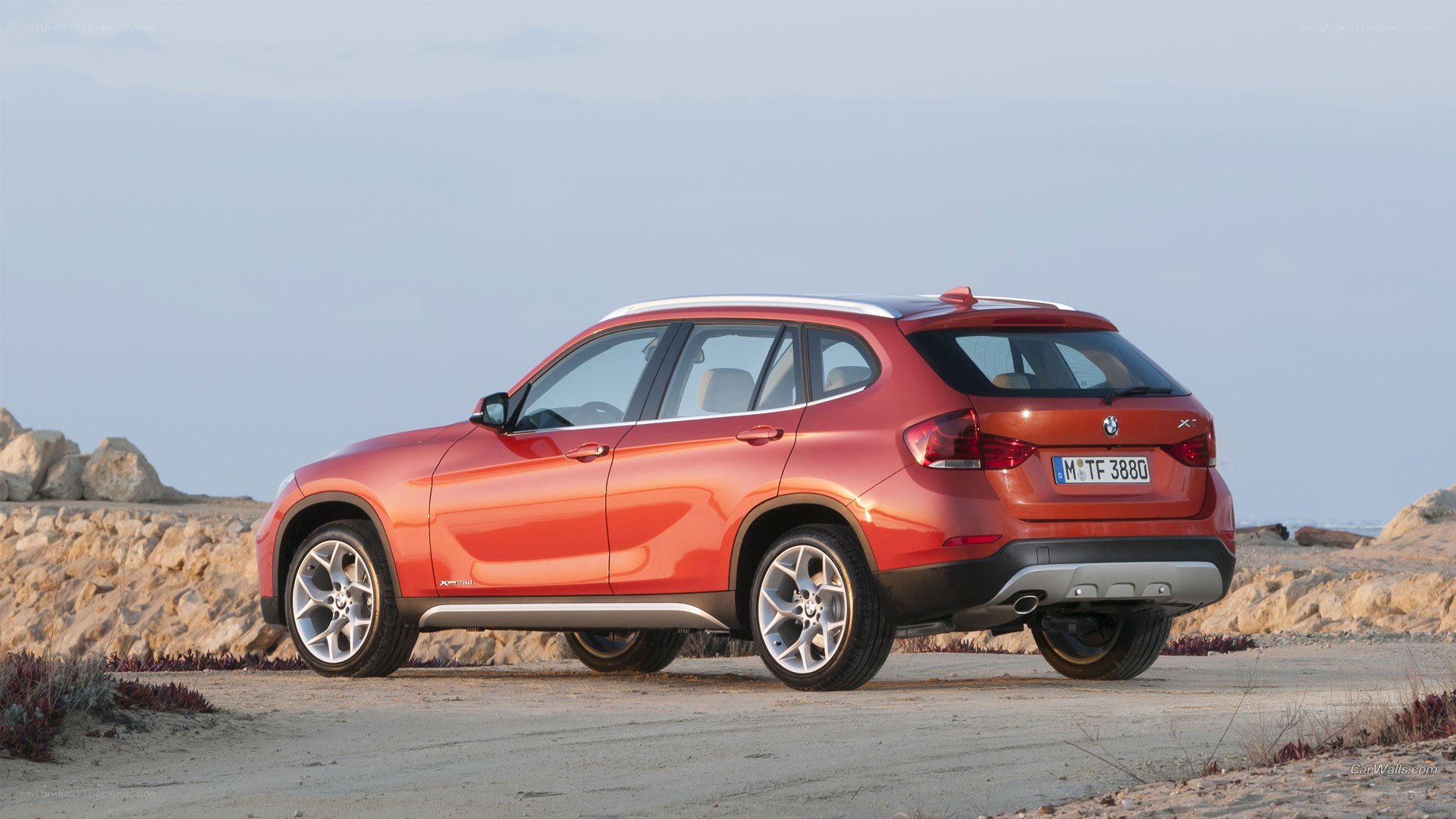 red bmw x1 suv