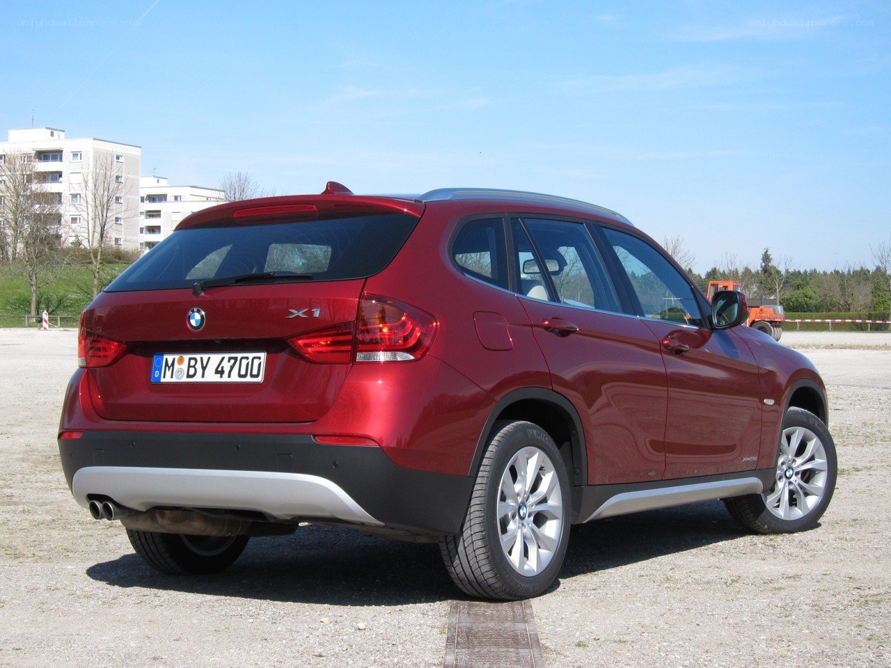 Red BMW X1 SUV