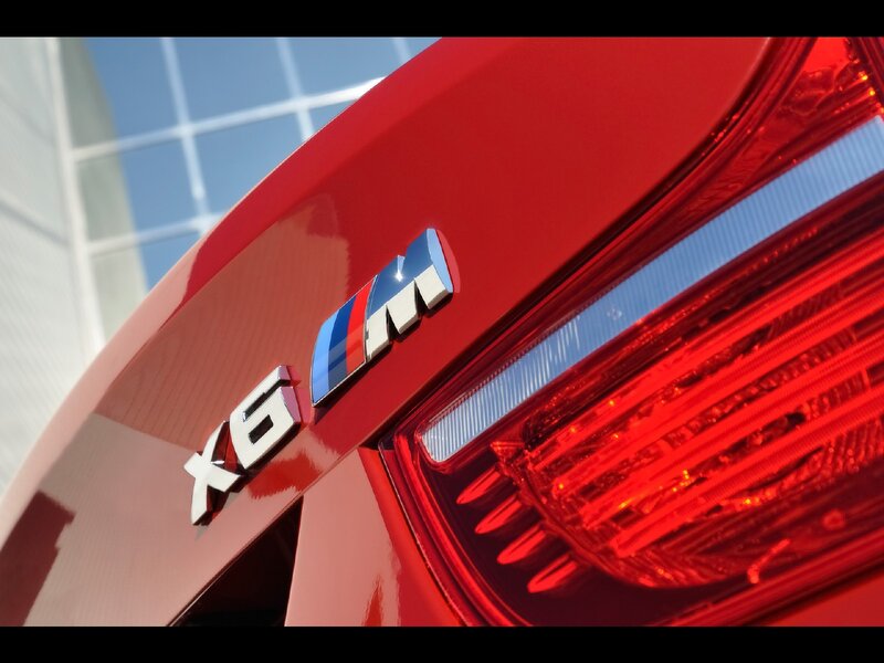 Red Bmw X6 M — Dramatic, Afternoon, Photograph, Car, Taillight