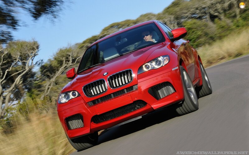 Red Bmw X6 M — Dynamic, Afternoon, Photograph, Car, Driver, Road, Black