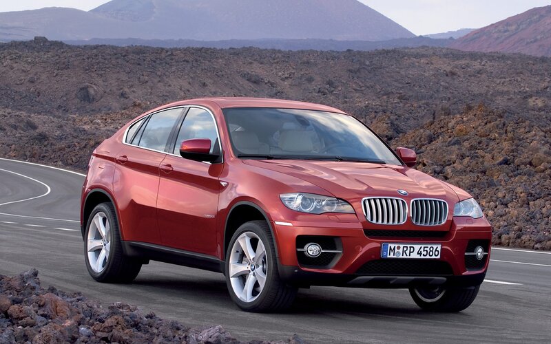 Red Bmw X6 Suv — Dramatic, Afternoon