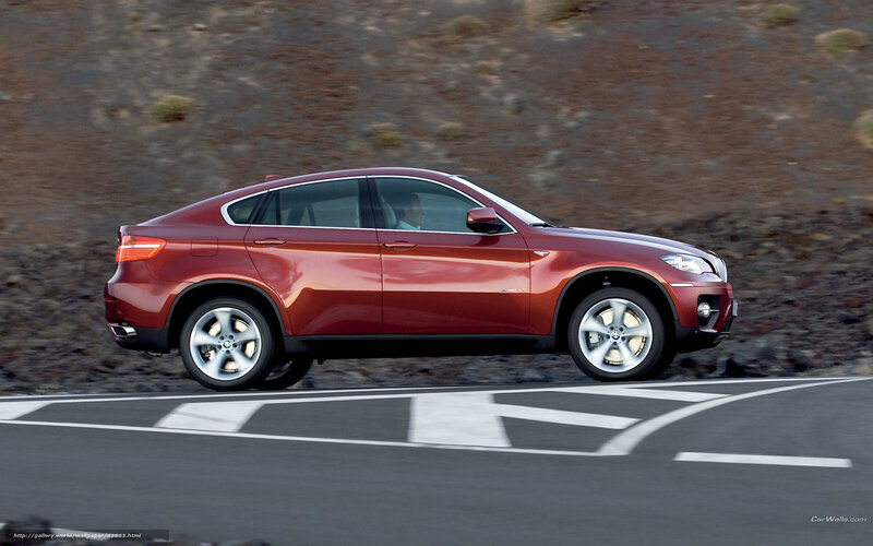Red Bmw X6 Suv — Dynamic, Afternoon, Photograph, Car