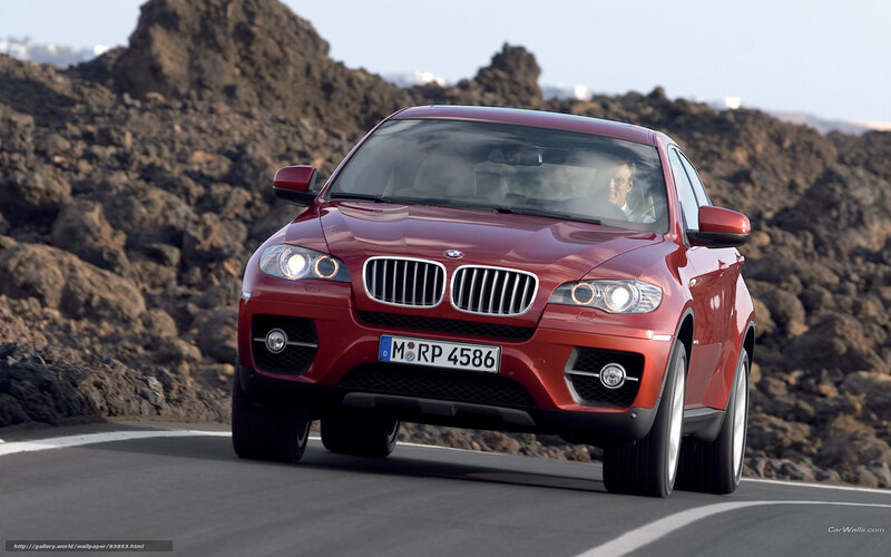 Red BMW X6 SUV — Dynamic, Afternoon