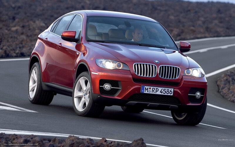 Red Bmw X6 Suv — Dynamic, Photograph, Car, Road