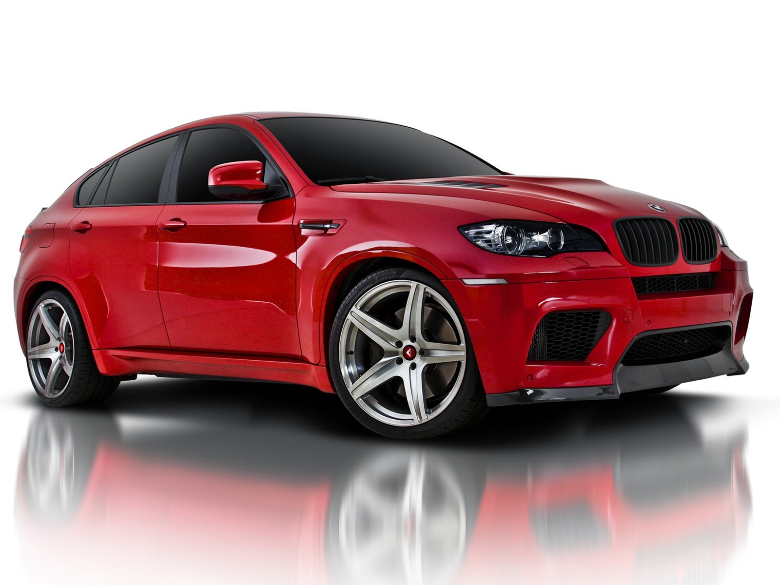 red bmw x6 suv