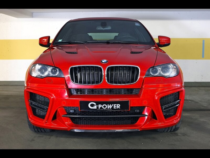 Red BMW X6 with G-Power