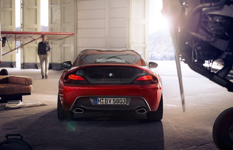 Red Bmw Z4 Car — Dramatic, Photograph