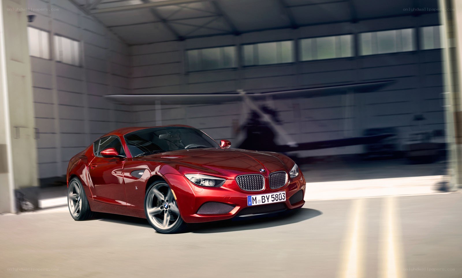 Red BMW Z4 Concept car