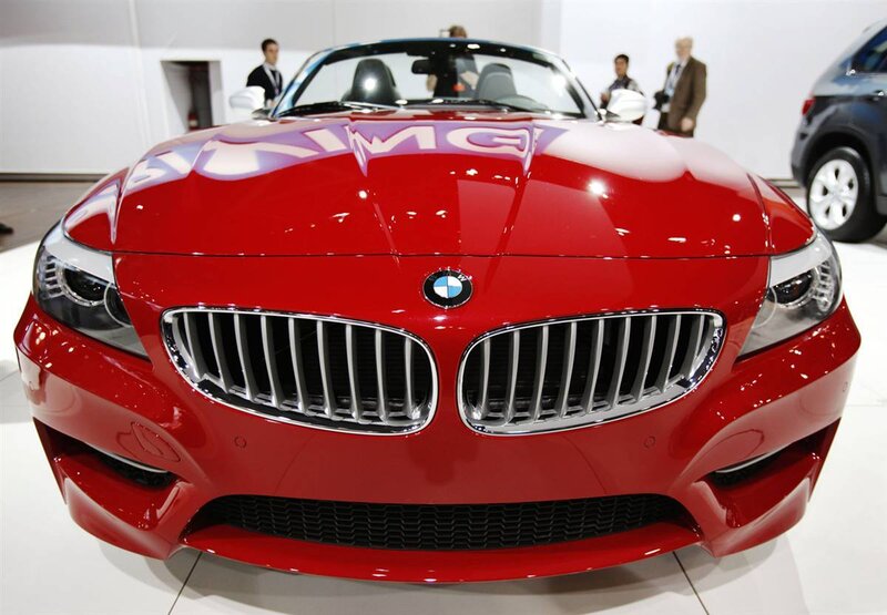 Red BMW Z4 convertible
