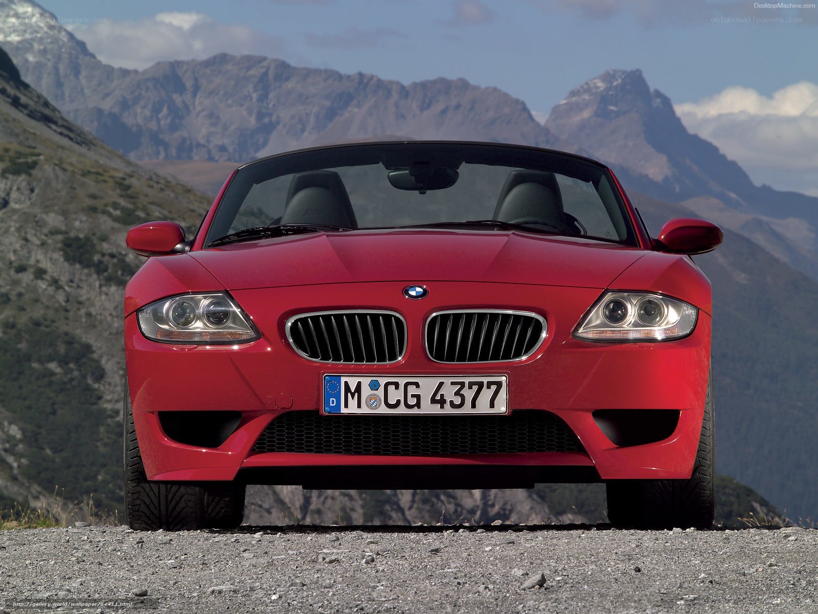 red bmw z4 convertible